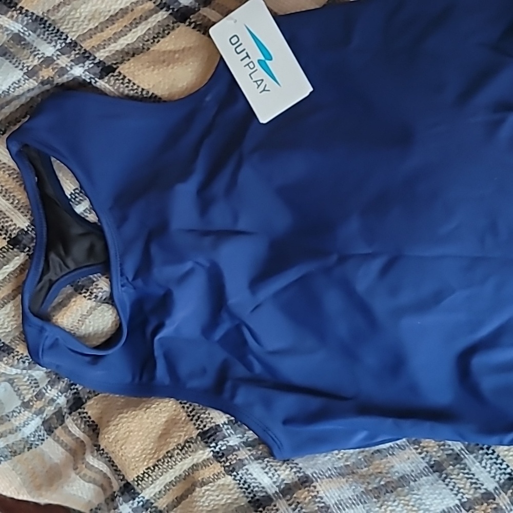 Compression swim top
